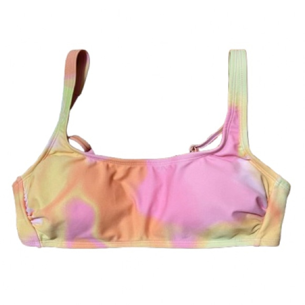 NWT Wild Fable Colorful Tie-Dye Bikini Top Swimwear Size Medium